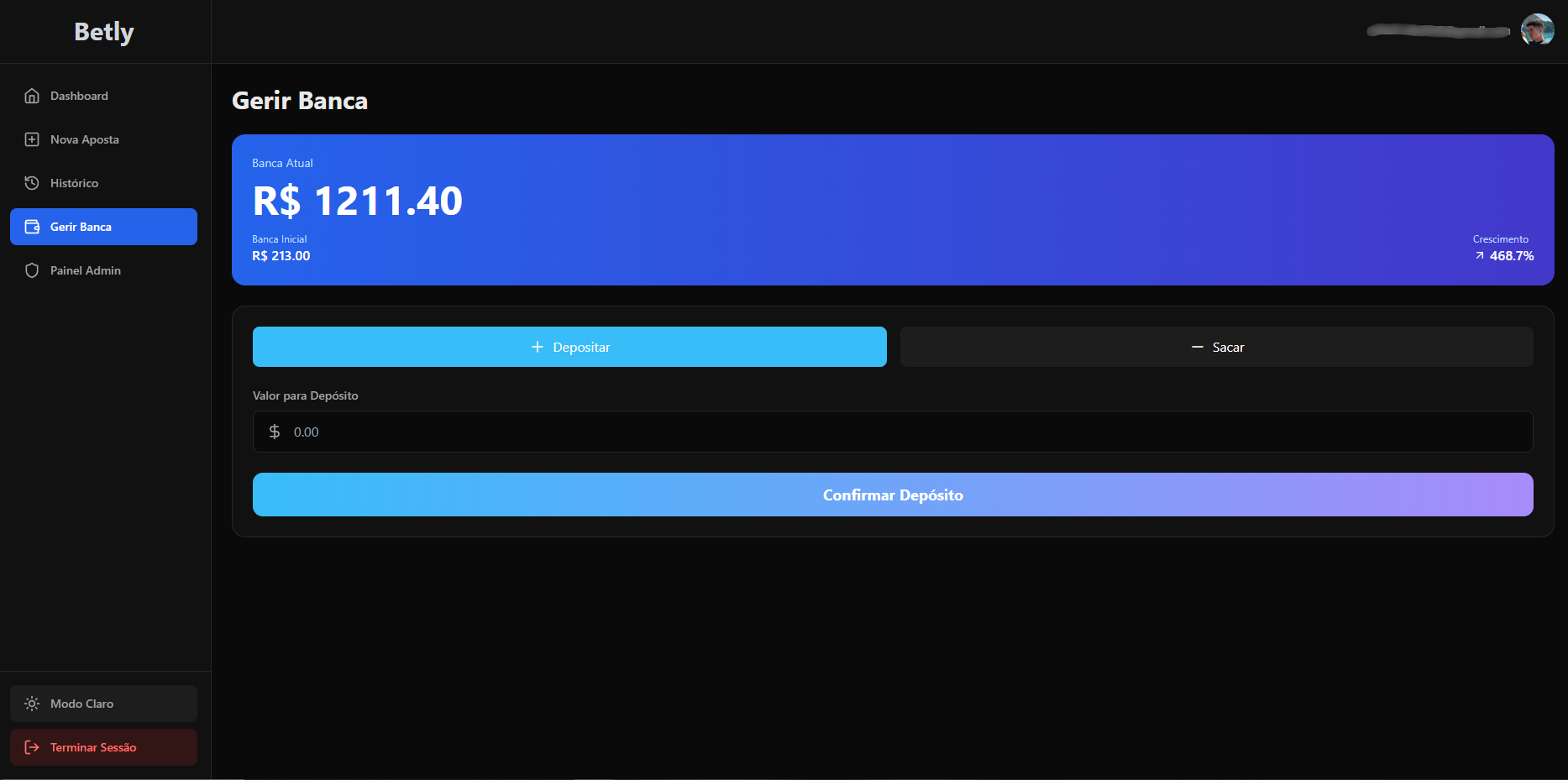 Banca na casa de aposta